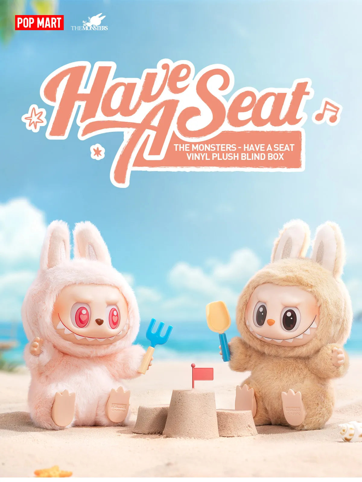 The Monsters - Labubu Have a Seat Series Vinyl Plush Blind Box